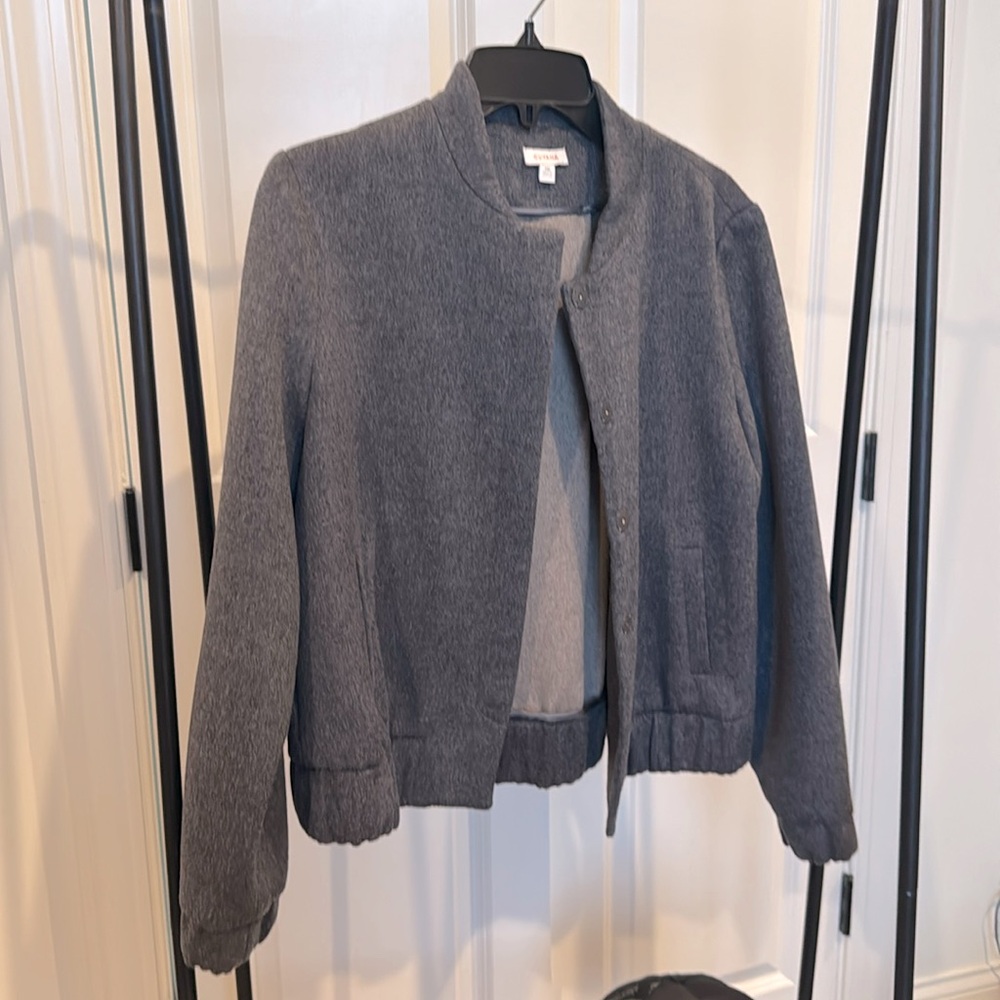 Cuyana cashmere bomber, size M